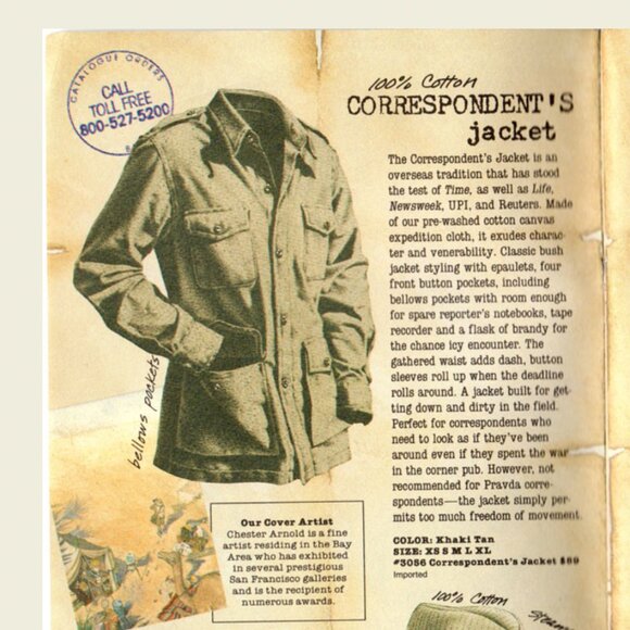 vintage BANANA REPUBLIC Expedition Cloth Cotton Correspondent's Jacket UNISEX - Picture 13 of 14